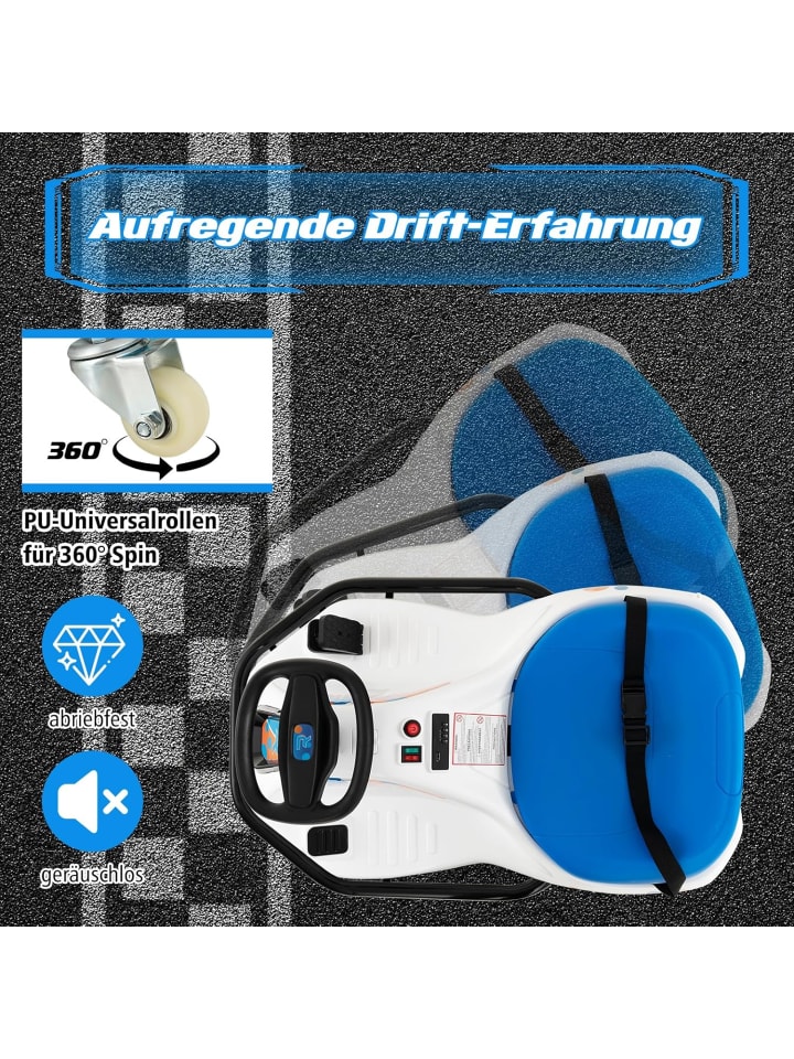 COSTWAY 24V Elektro Gokart 9–15 km/h mit bürstenlosem 200W-Motor in Blau günstig kaufen onesize