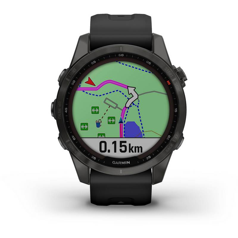 Garmin fenix 7S Sapphire Solar Titan Sportuhr
