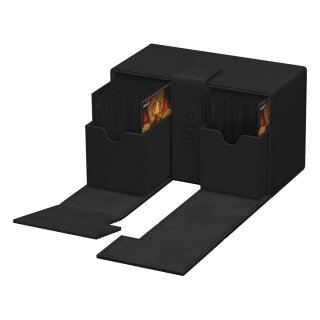 Ultimate Guard Twin Flip`n`Tray 160+ XenoSkin Monocolor - Schwarz
