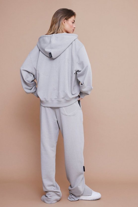 Lockere Jogginghose mit geteiltem Saum