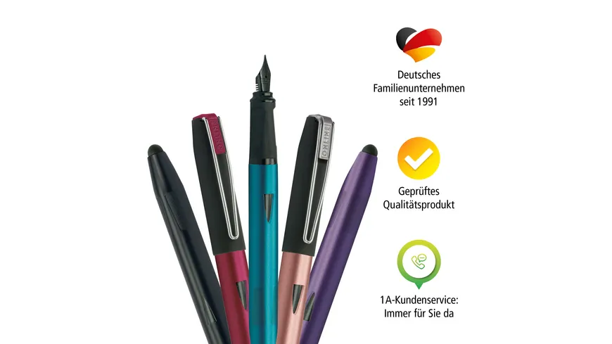 ONLINE Füllhalter Switch Plus Black Feder F