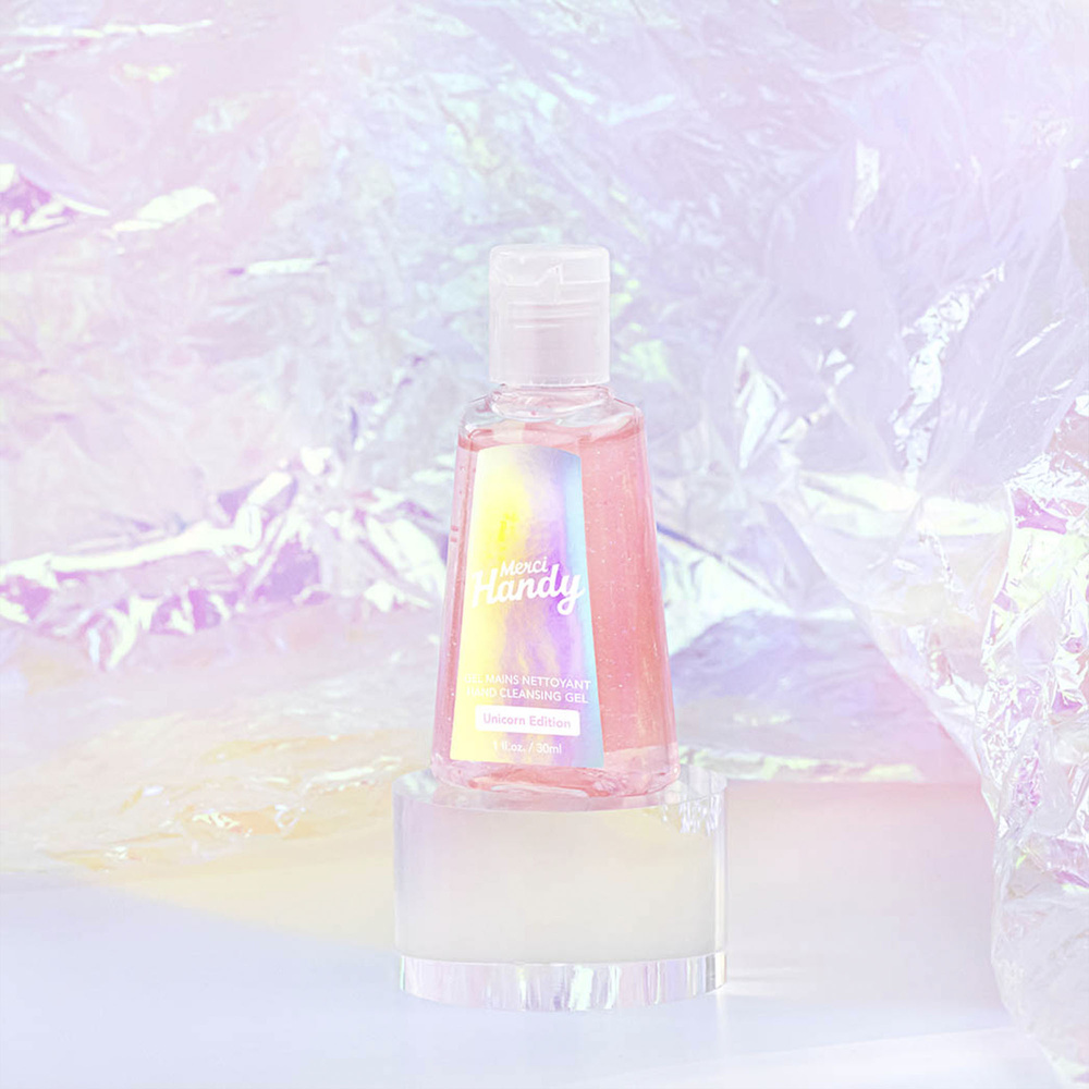 Merci Handy Gel mains nettoyant Unicorn Edition Gel main nettoyant parfumé