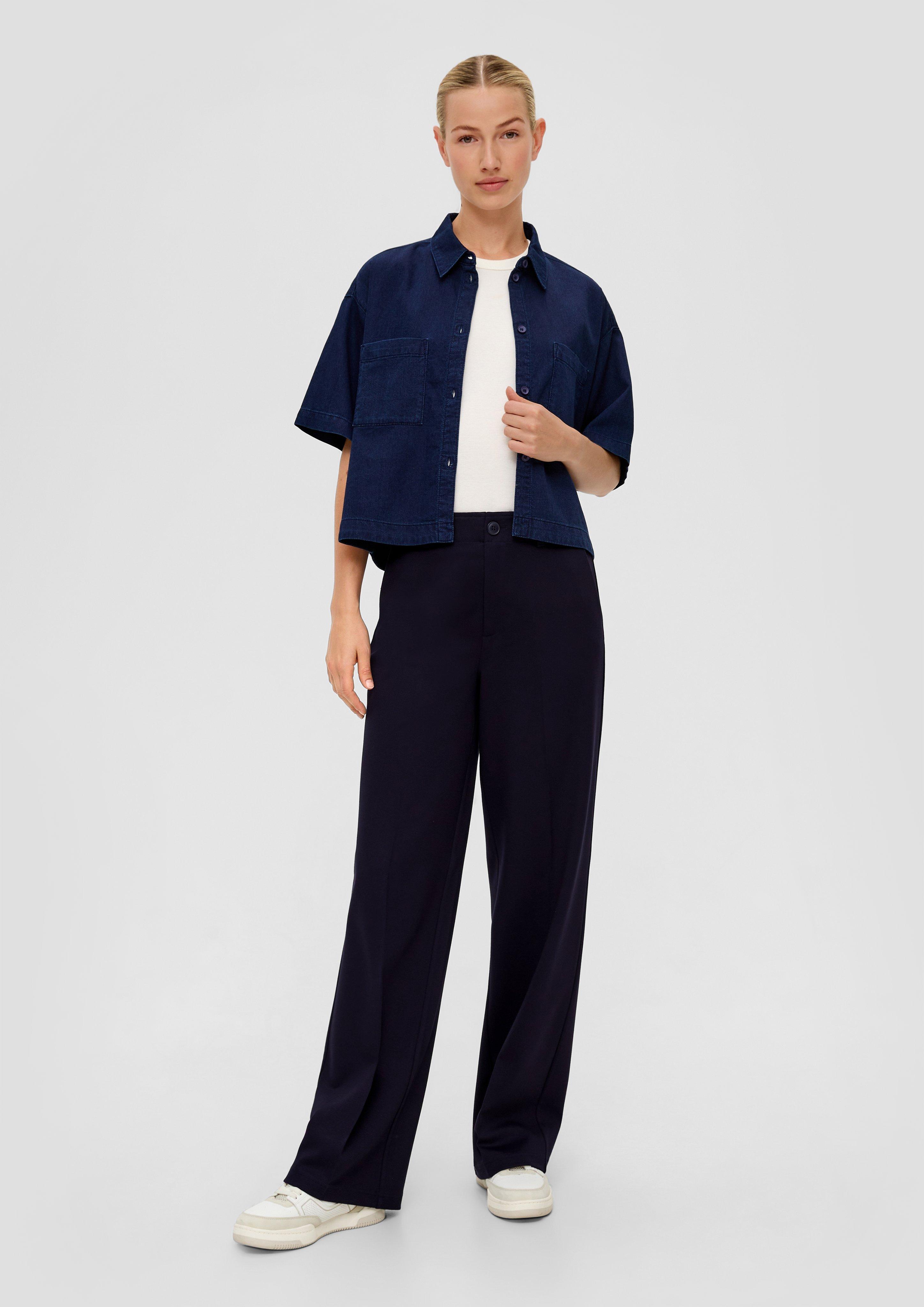 Regular: Twill-Hose mit Wide Leg  2133509-5959