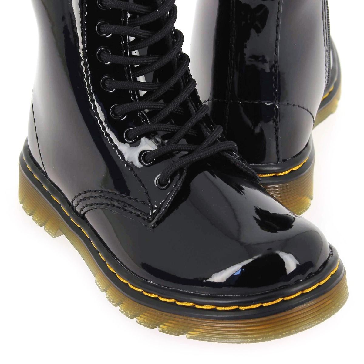 Dr Martens  1460 JUNIOR VERNIS - Noir