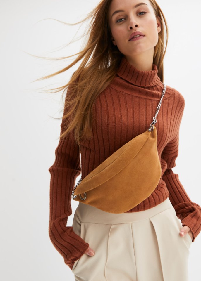 Leder-Bauchtasche