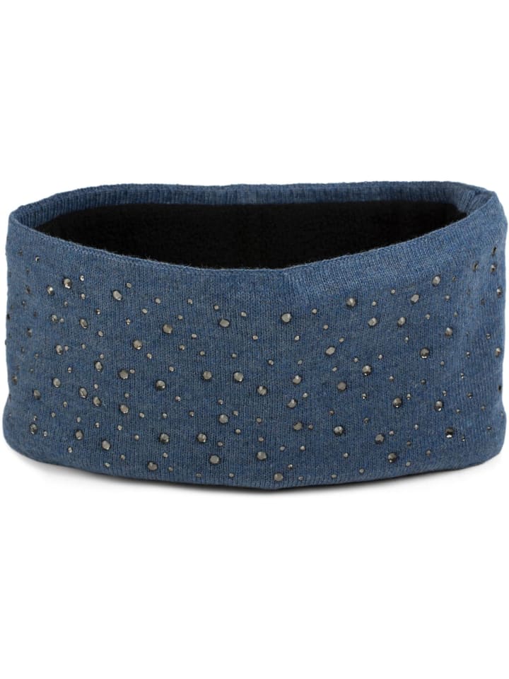 styleBREAKER Feinstrick Stirnband in Blau günstig kaufen onesize