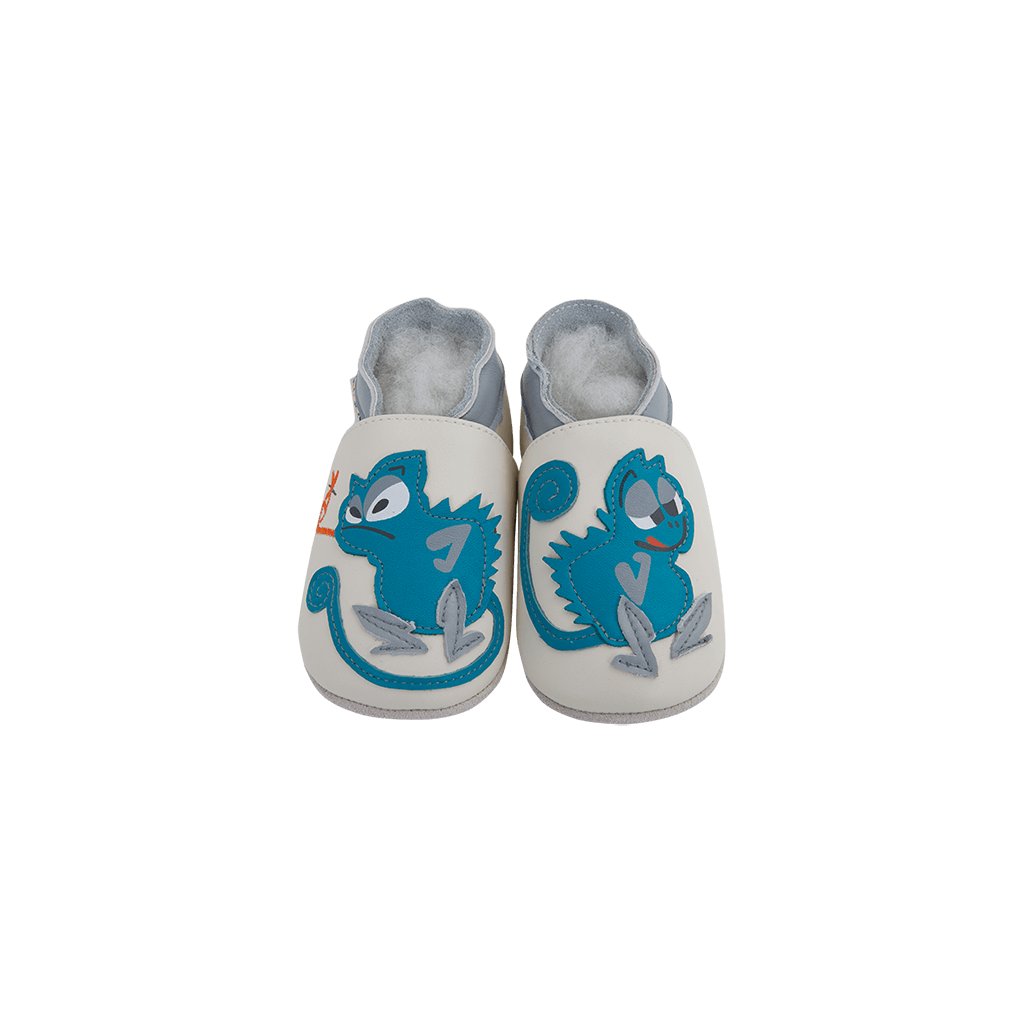 Lait et Miel Chaméléon Glouton Krabbelschuhe mit Chamäleon