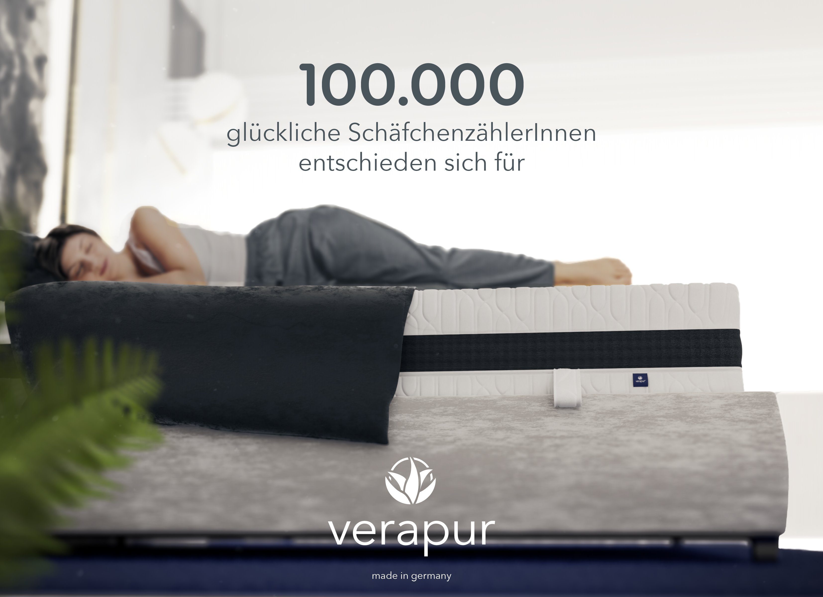 Taschenfederkernmatratze King Ortho Luxe Hypersoft, verapur, 30 cm hoch, Partnermatratze, für verstellbare Lattenroste