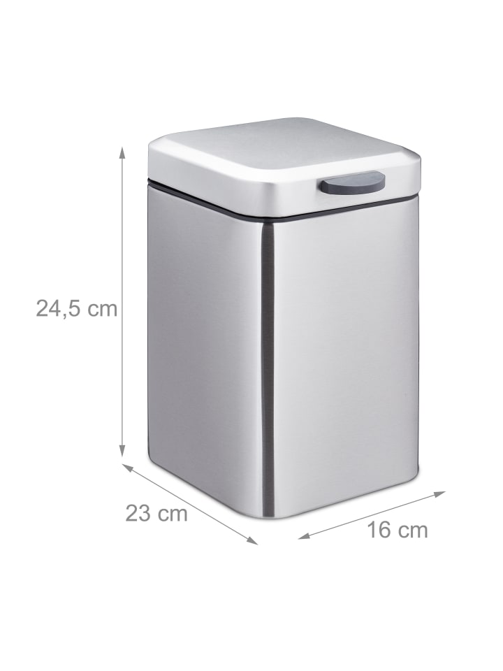 relaxdays Kosmetikeimer in Silber - 3 L günstig kaufen onesize