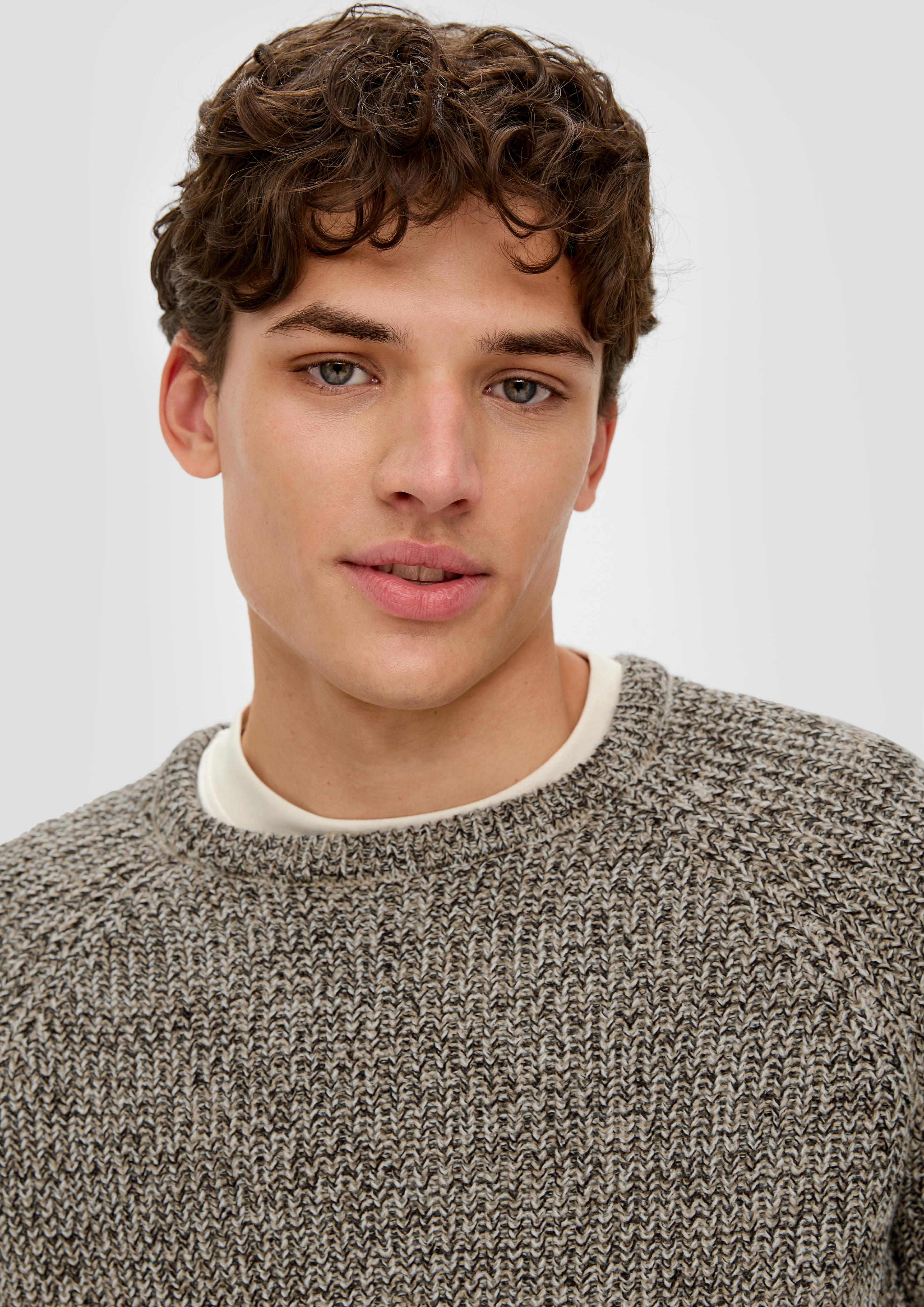Strickpullover mit Raglanärmeln  2134608-82W0