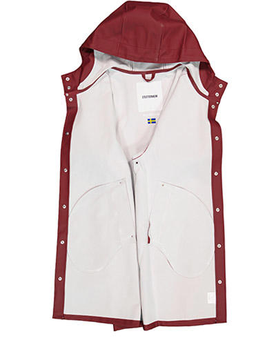 STUTTERHEIM, Regenmantel, PVC wasserdicht, bordeaux