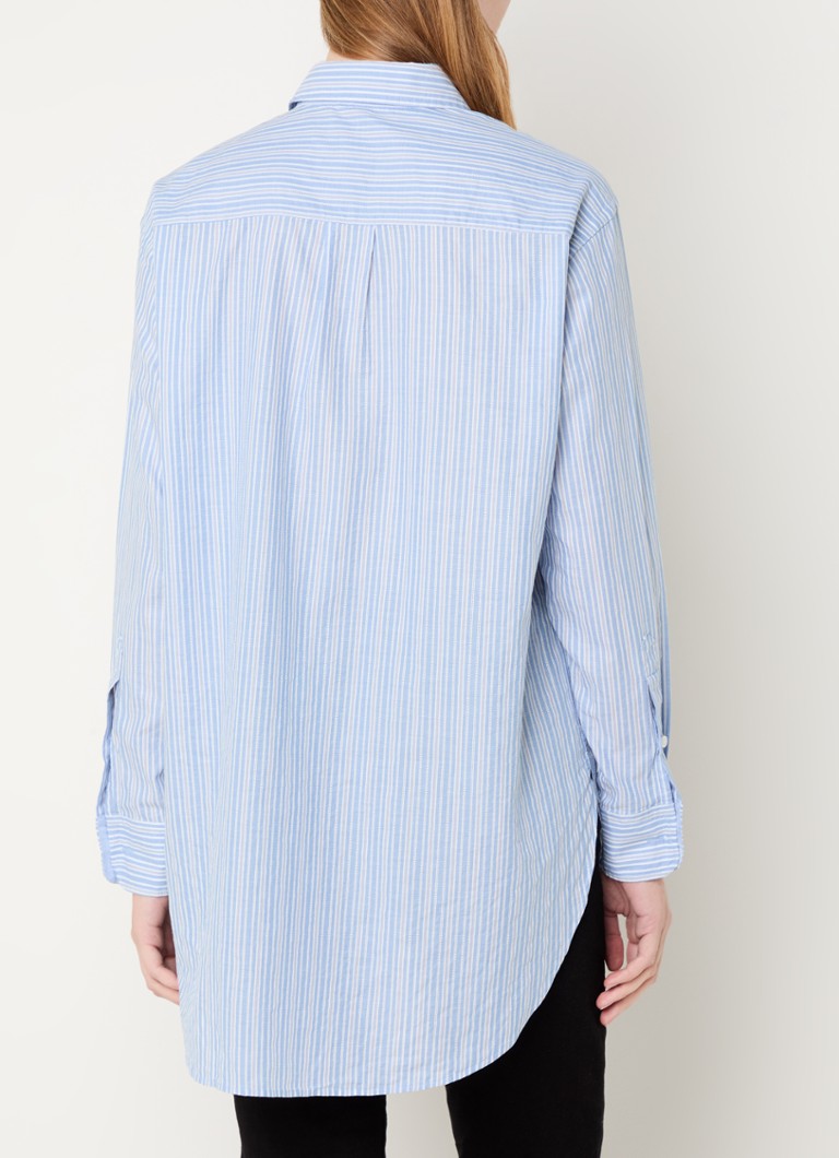 Camicia Bostucci a righe con taschino sul petto di Hugo Boss.