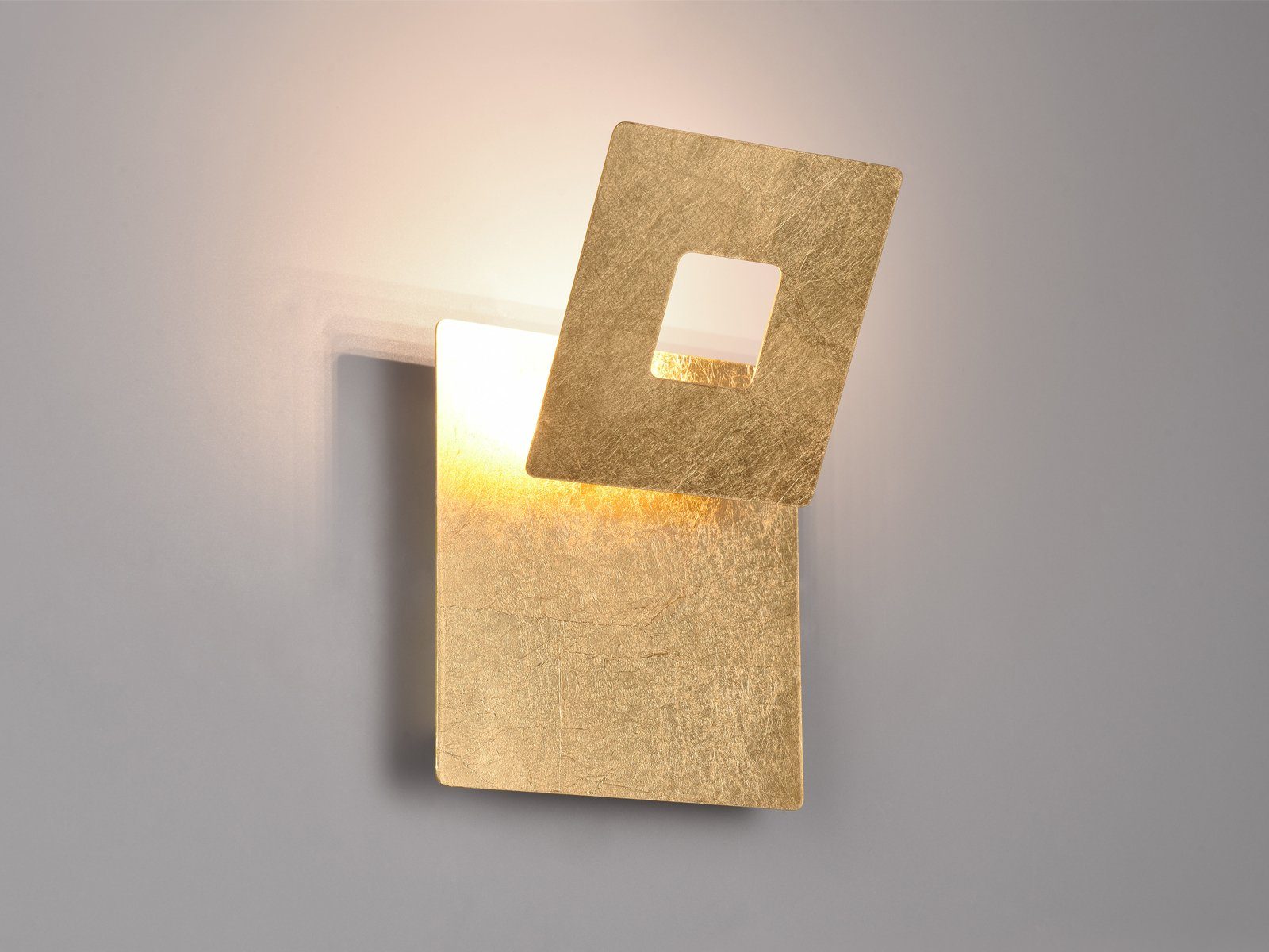 meineWunschleuchte LED Wandleuchte, LED fest integriert, warmweiß, 2er SET ausgefallene indirekte Designer Wand-beleuchtung innen H: 18cm