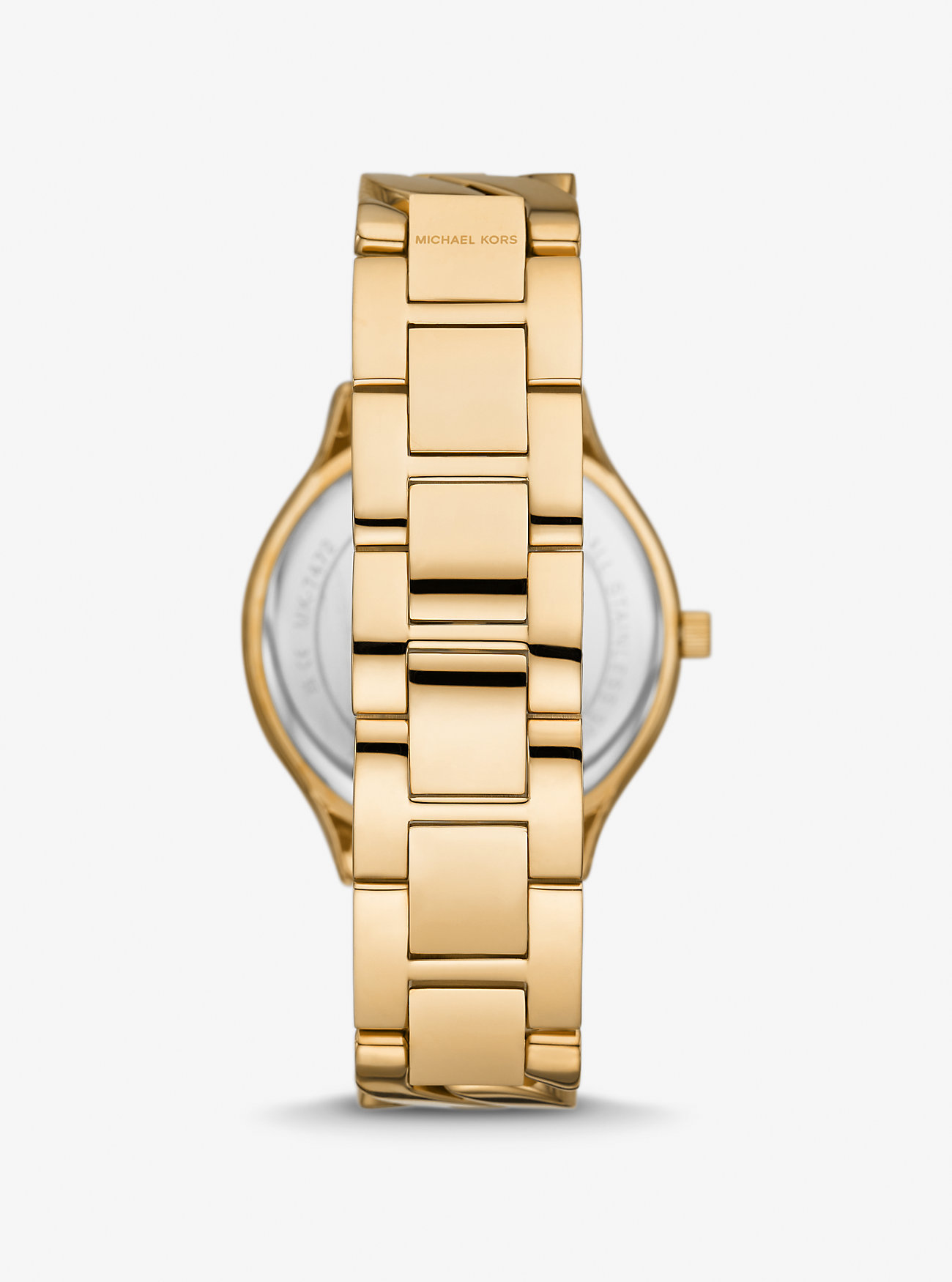 Orologio Slim Runway con maglia a catena color oro - ORO