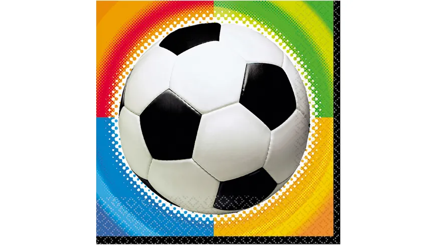 Amscan - CHAMPIONSHIP SOCCER Servietten 16 Stück 33x33