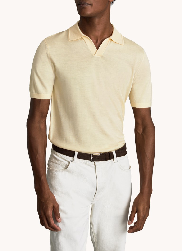 Tricou polo din lână Reiss Duchie slim fit