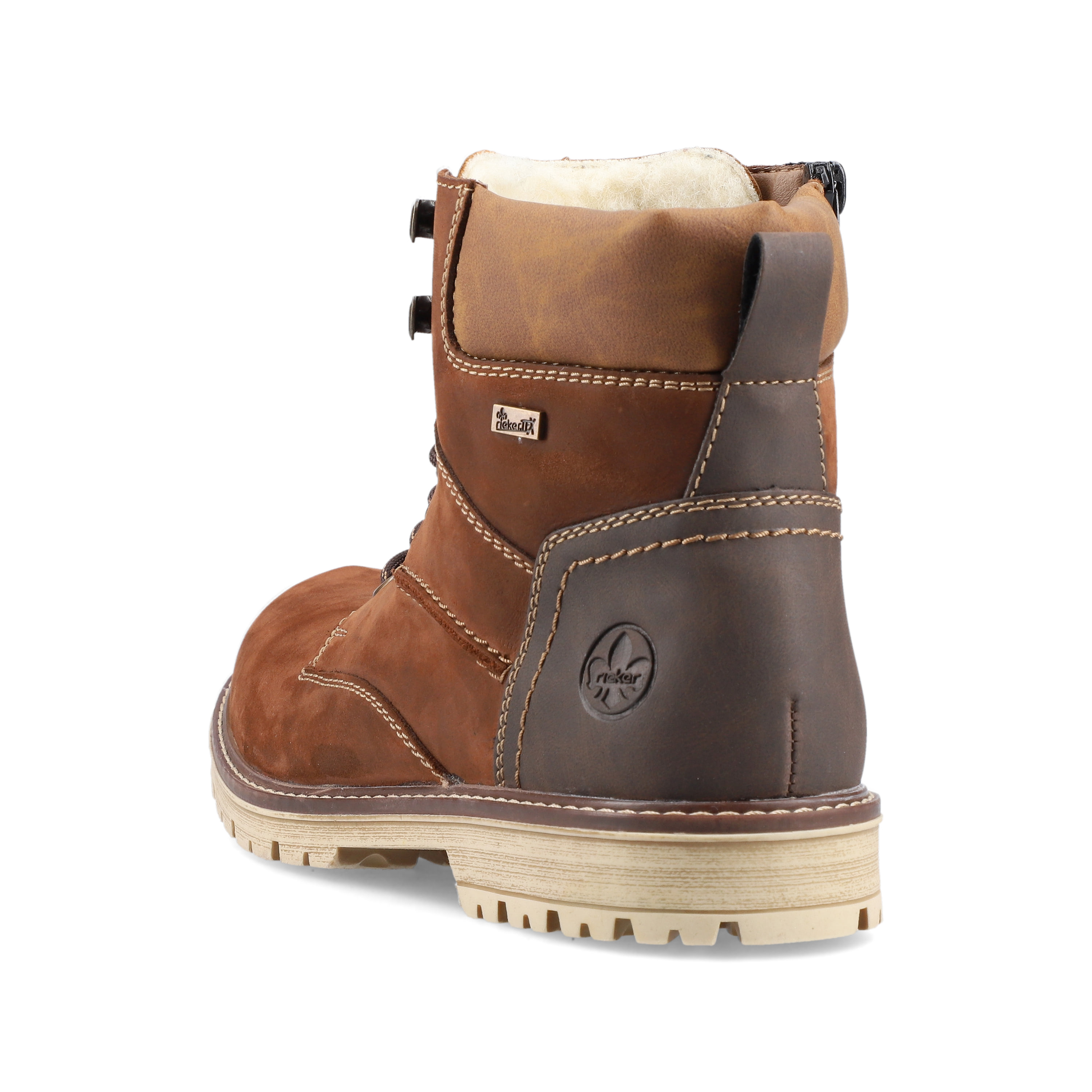 Rieker Herren Schnürstiefel nougatbraun