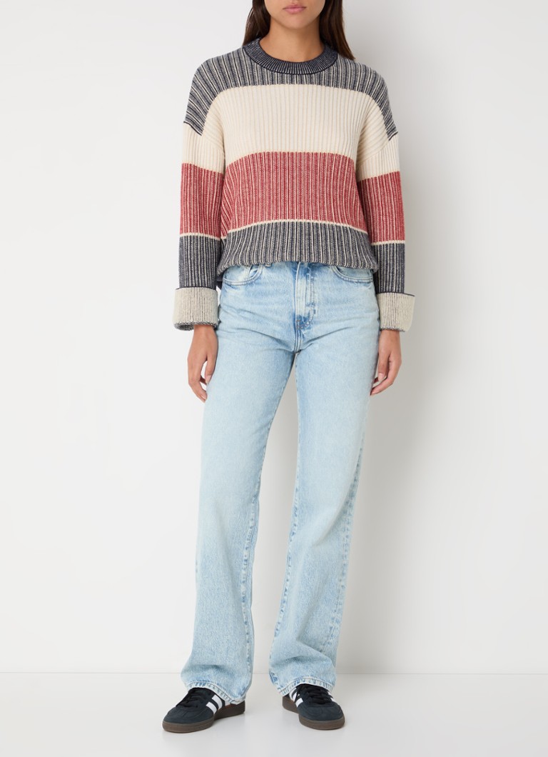 Pulover gros din lână cu dungi Tommy Hilfiger