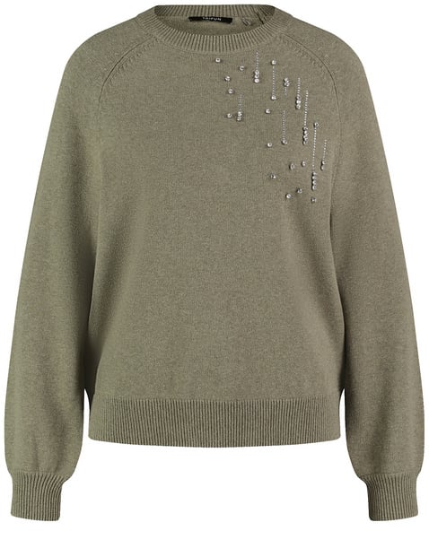 Pullover mit Strassstein-Dekor