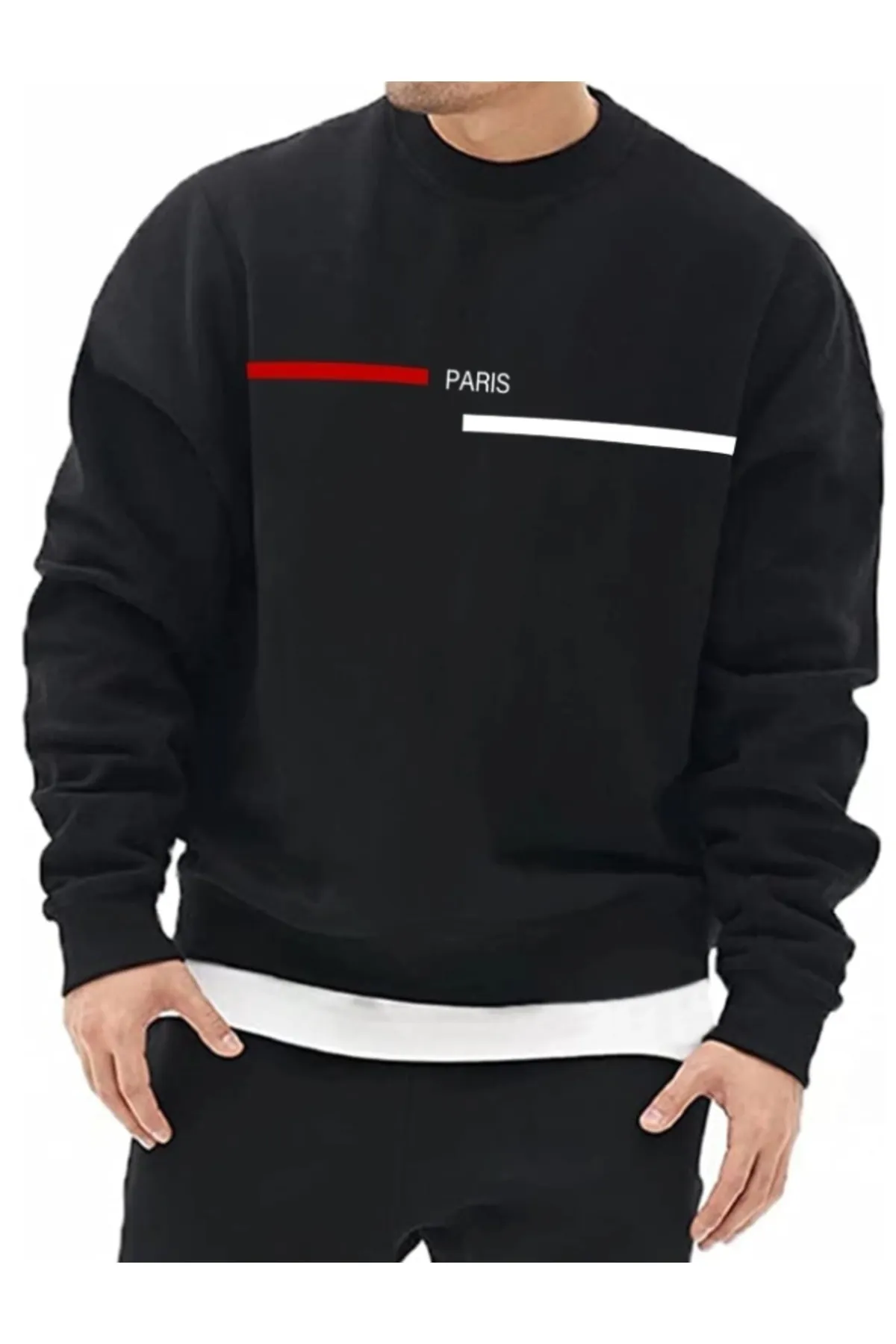 MOONBULL  Übergroßes Unisex-Sweatshirt mit Paris-Print