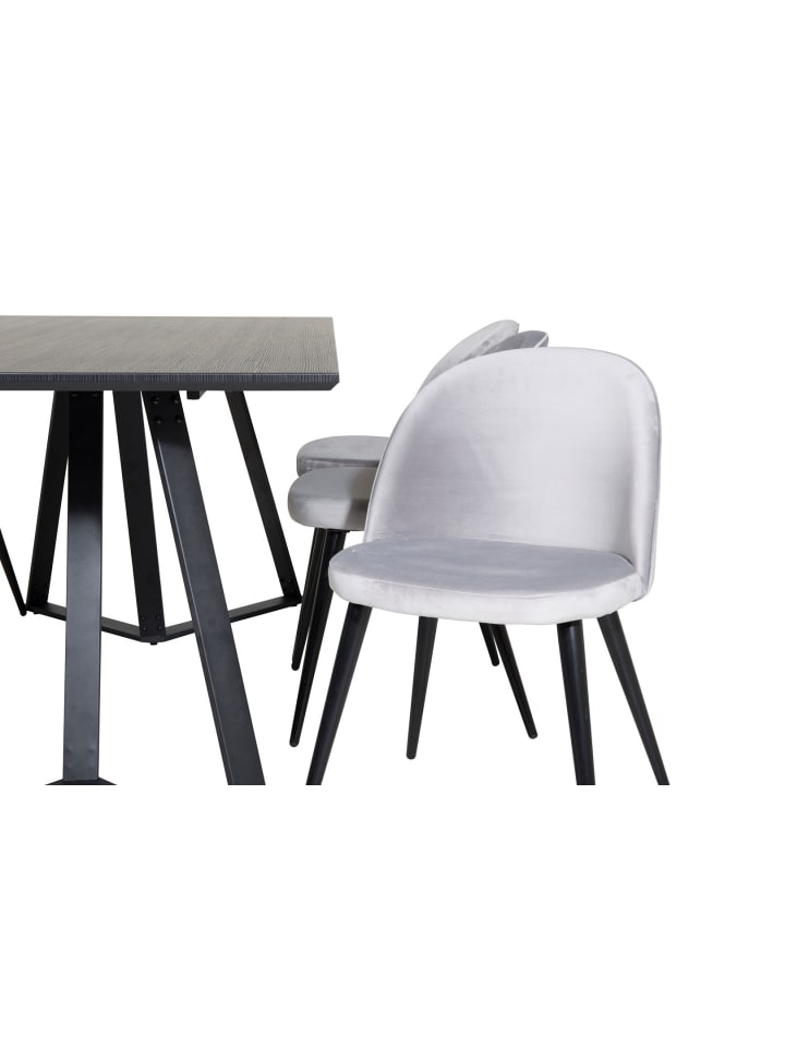ebuy24 Essgruppe Marina 23 (7-teilig) Hellgrau 90 x 180 cm günstig kaufen onesize