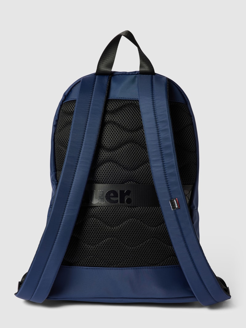 Rucksack mit Label-Patch Modell 'EASY' in marineblau