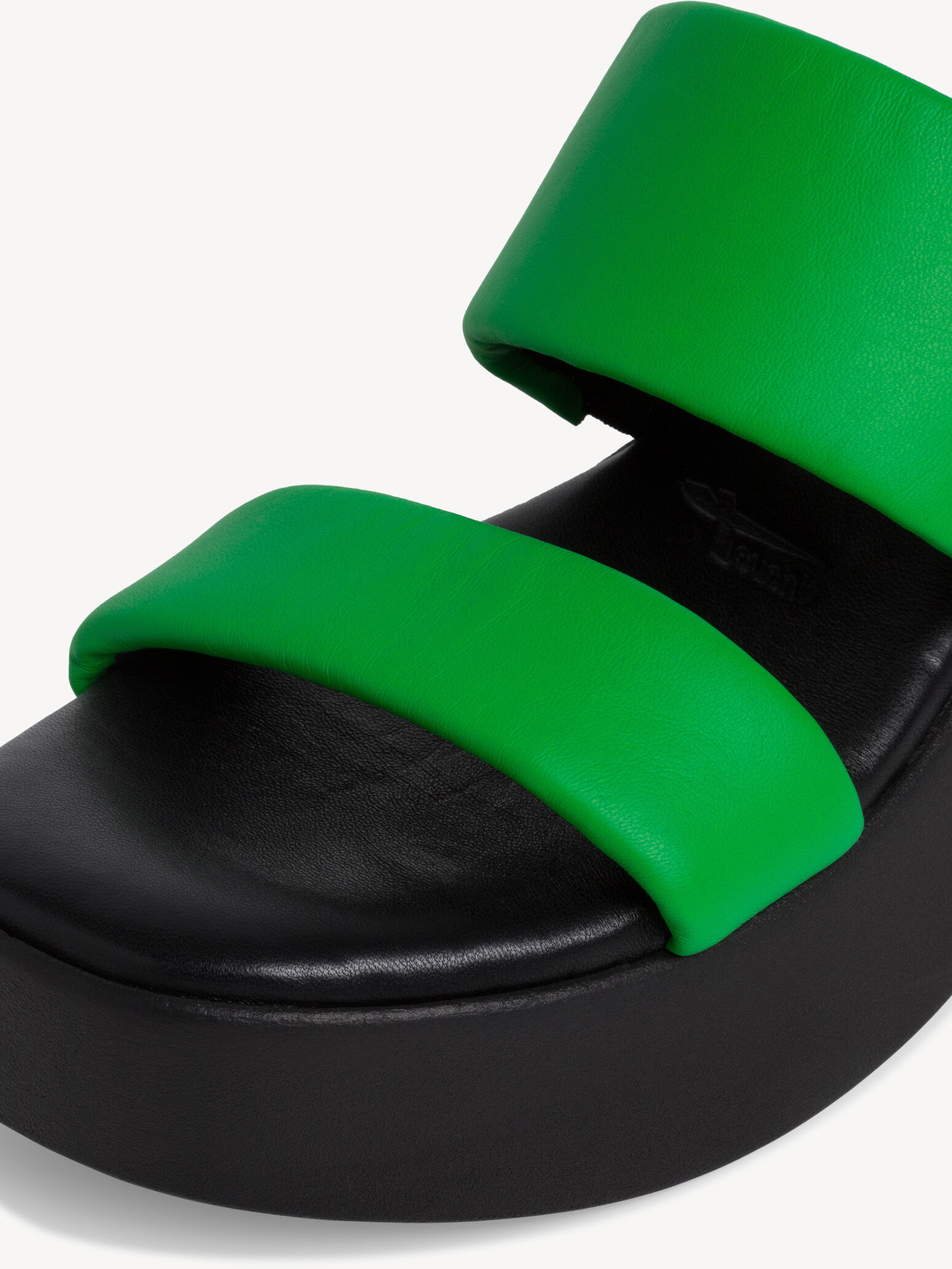 Mule en cuir - vert