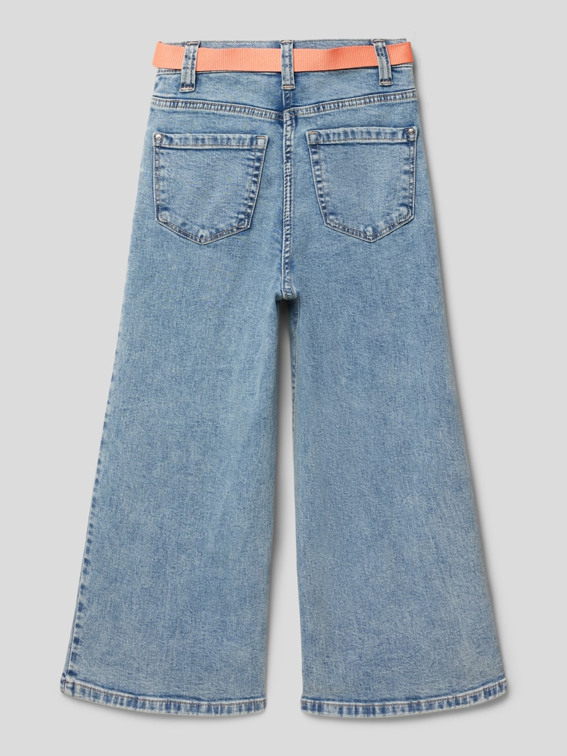 Jeans in melierter Optik in blau