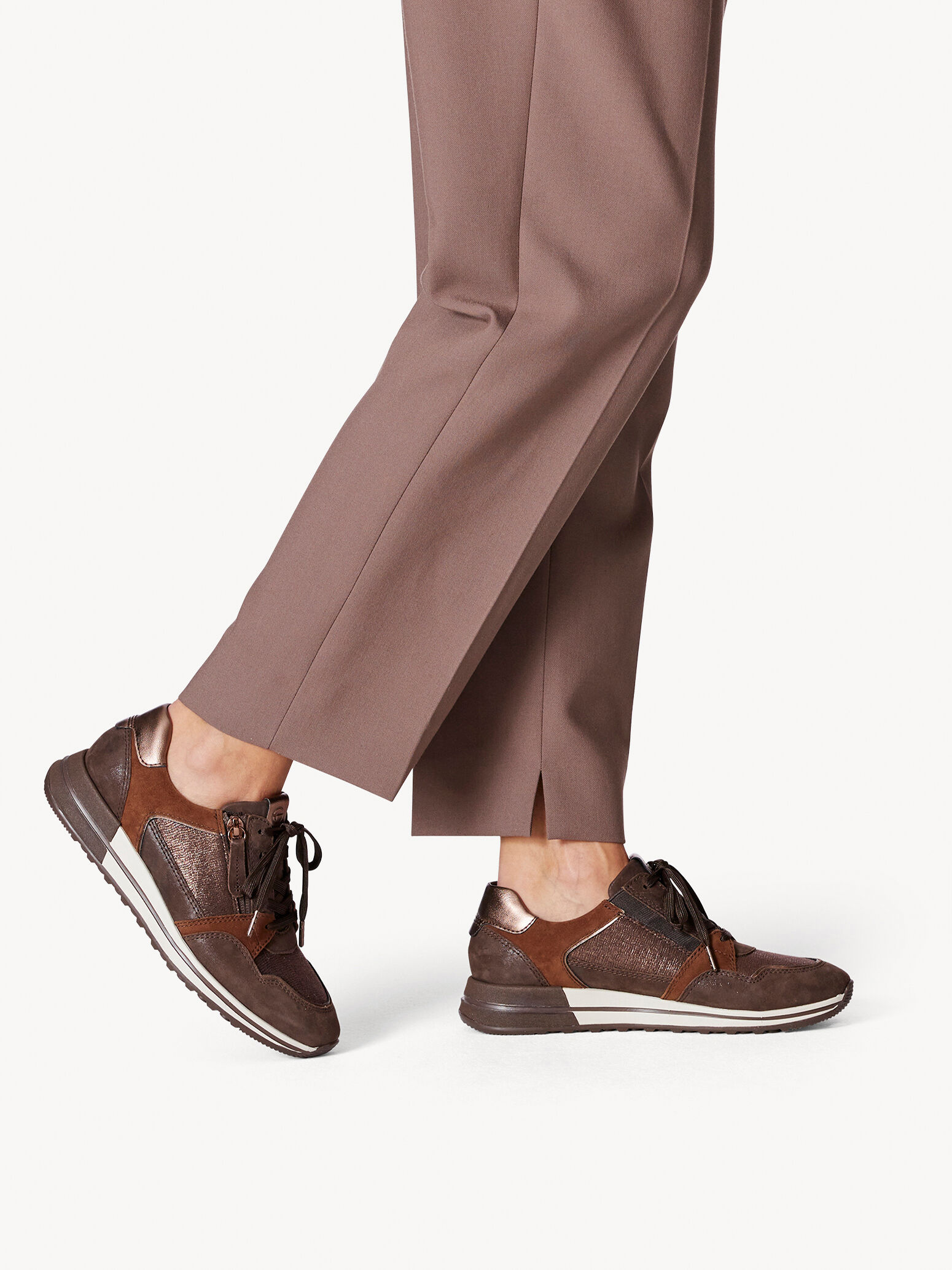 Basket en cuir - marron