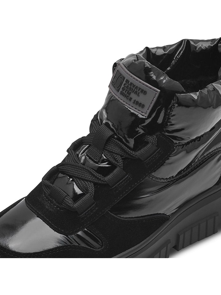 s.Oliver Leder-Boots in Schwarz günstig kaufen