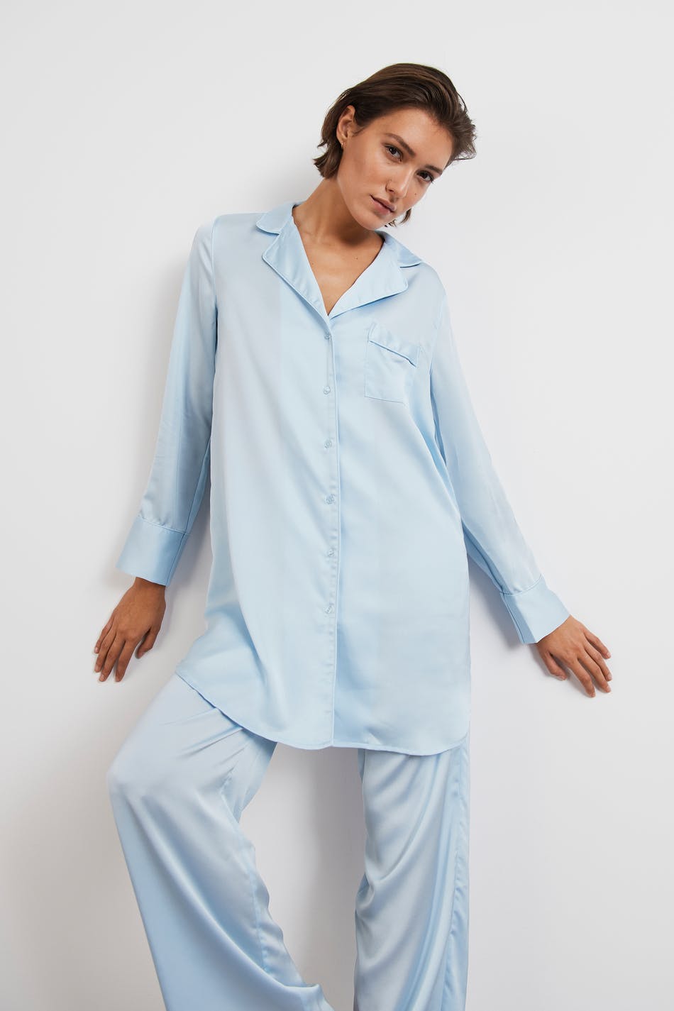 Nicole long pyjamas shirt