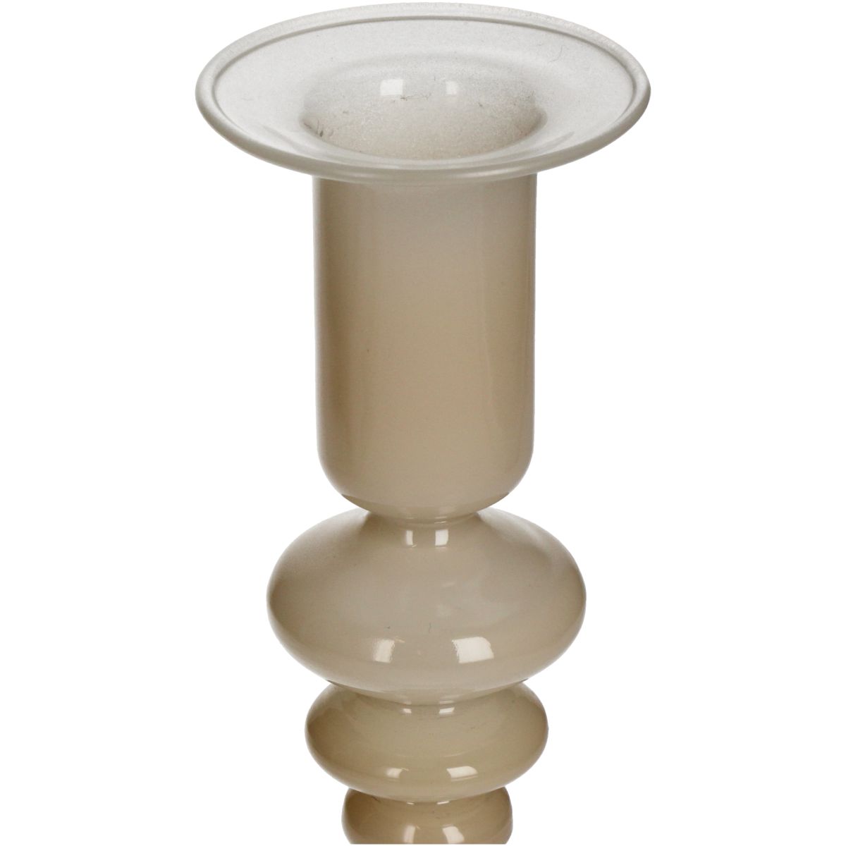 Trendhopper Kerzenständer Glossy Beige 22,5 cm
