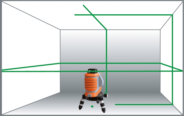 Nedo 460875 X-Liner 360 Multiliner laser verde