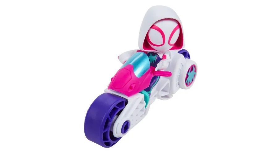 Hasbro - Marvel Spidey and His Amazing Friends Figuren mit Motorrädern, 1 Stück, sortiert