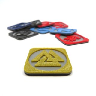 Multicolor Pillage Tokens for Blood Rage - 9 Pieces