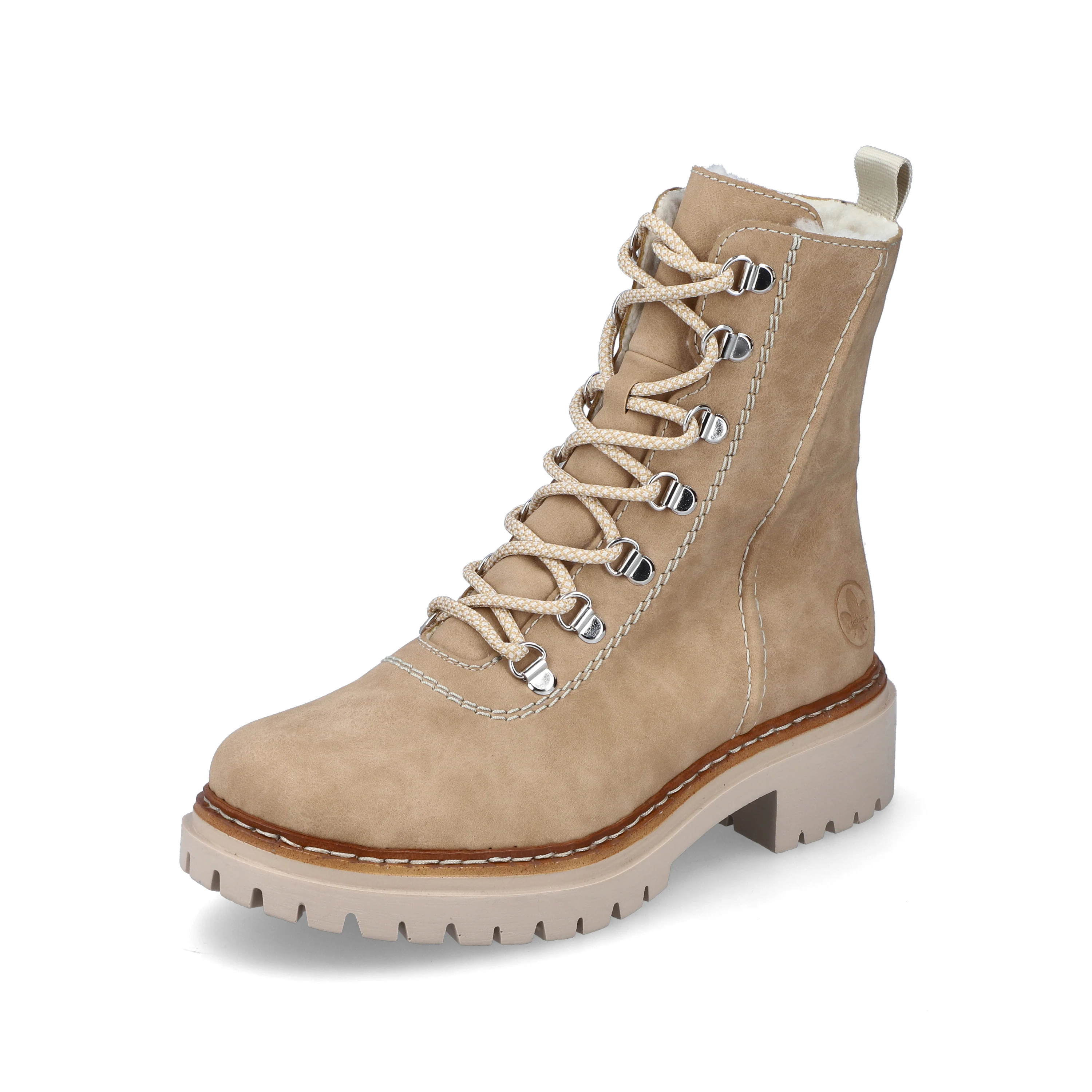 Rieker Damen Schnürstiefel braunbeige
