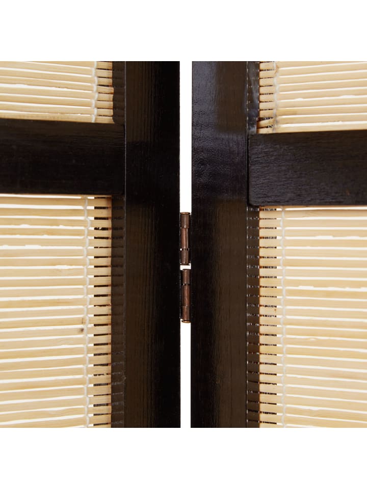 Homestyle4u 4-tlg. Paravent in Schwarz 176x175 günstig kaufen onesize