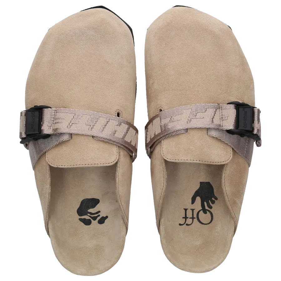 Off-White - Slipper INDUSTRIAL Kalbsleder - beige