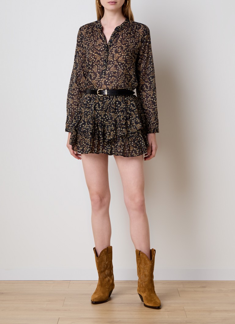 Stivali da cowboy Isabel Marant Duerto in camoscio con borchie