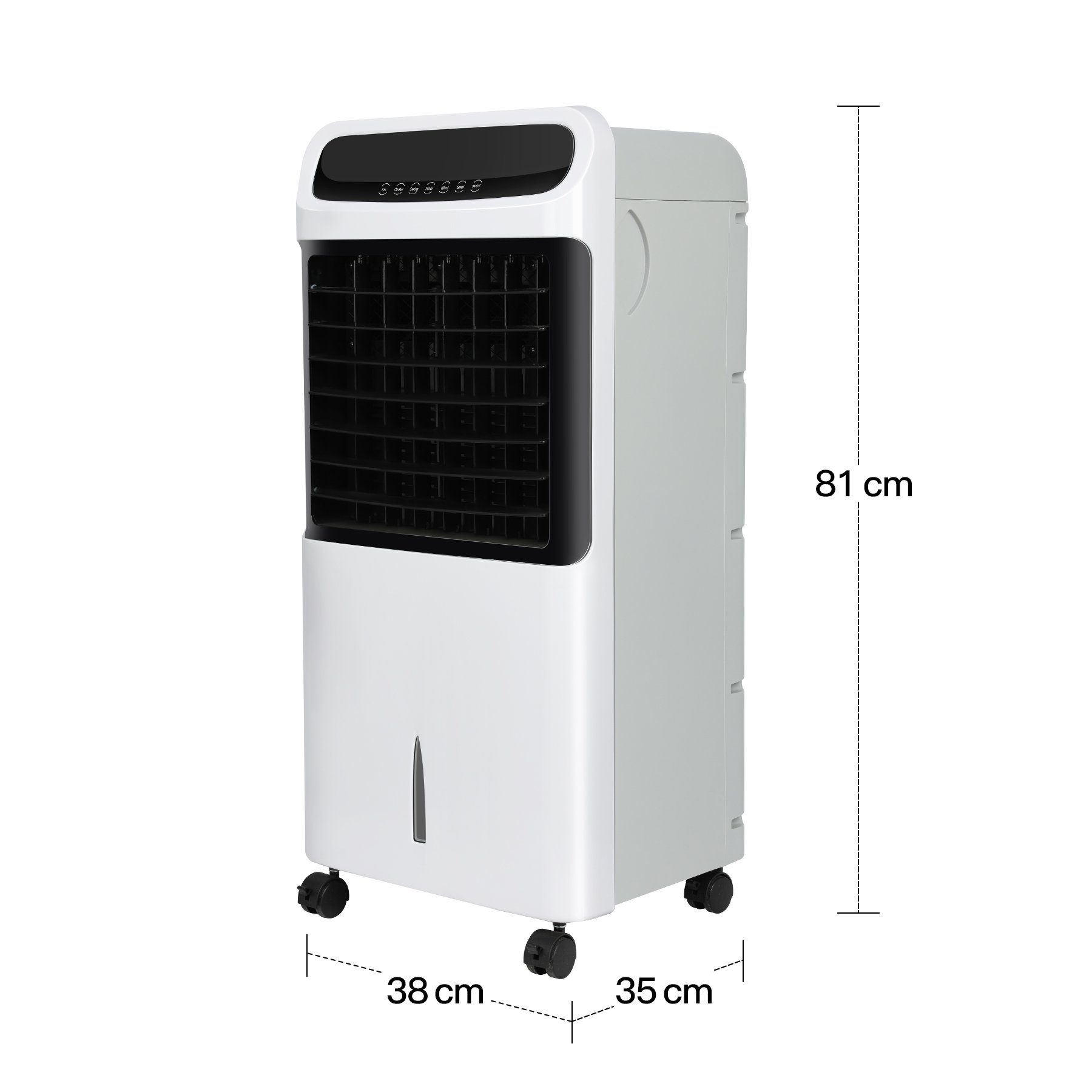 HomeMiYN Standventilator 12L Standventilator Klimagerät 4-in-1-Funktion Mobiles Klimagerät
