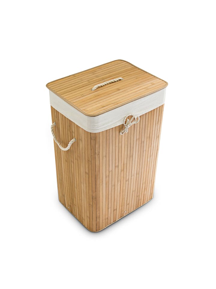 relaxdays Wäschekorb Natur - (B)43,5 x (H)65,5 x (T)33,5 cm günstig kaufen onesize