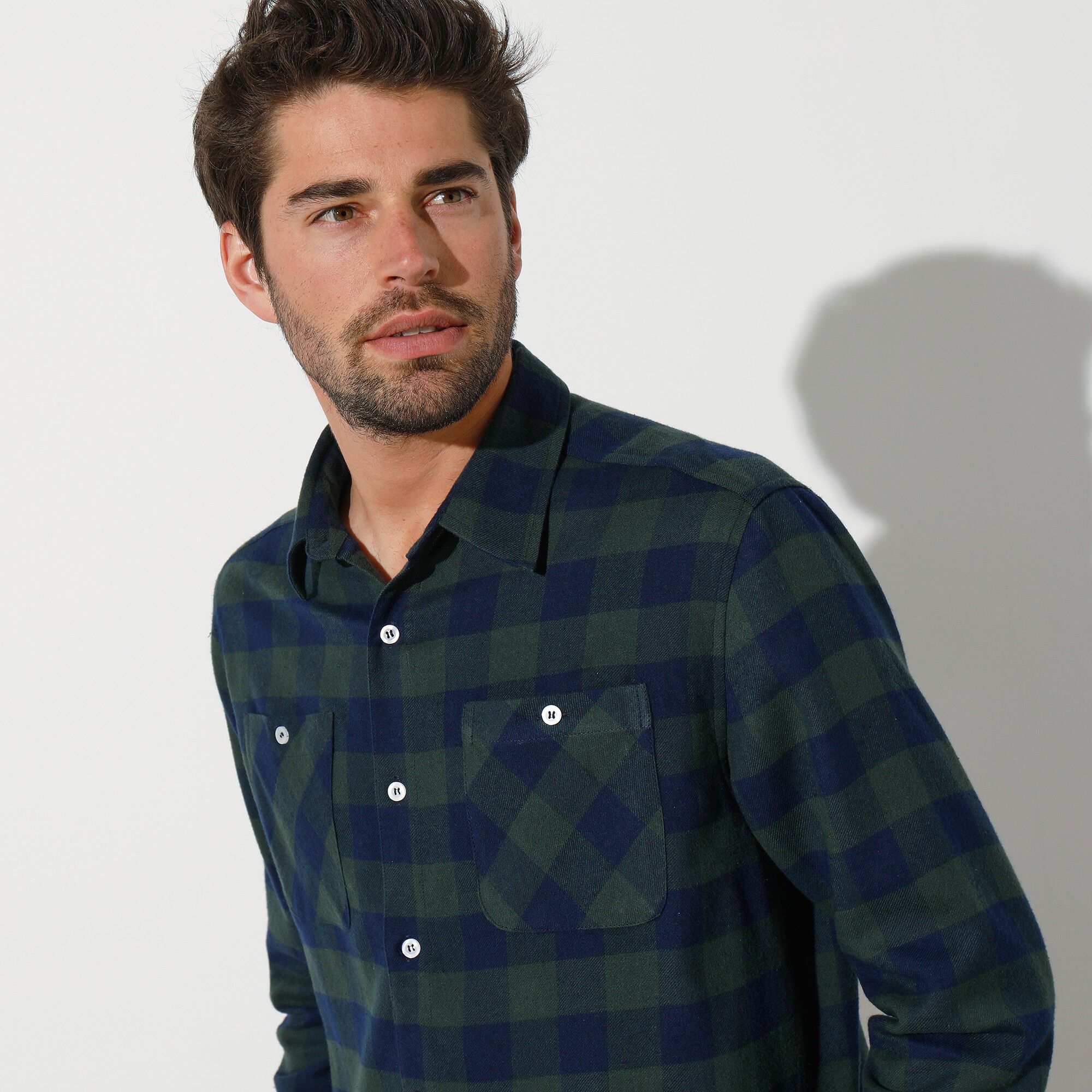 Chemise carreaux écossais flanelle