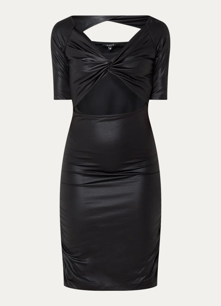 Vestido midi ajustado de Nikkie Chelsea con detalles de aberturas
