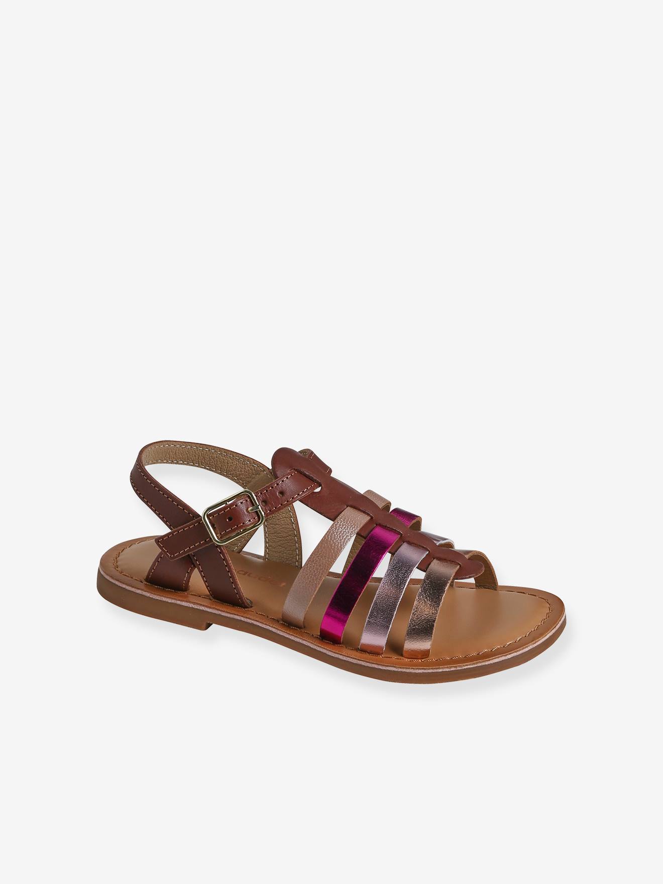 Vertbaudet Mädchen Römersandalen - neongelb