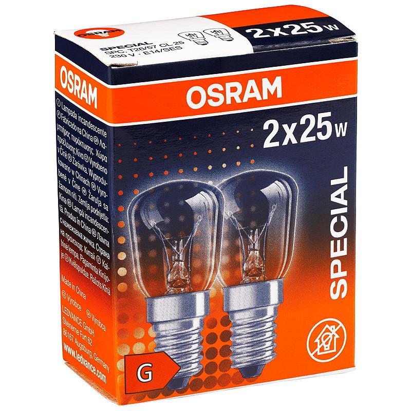 Osram Glødelampe mini 2-pk, 25 W E14 Osram