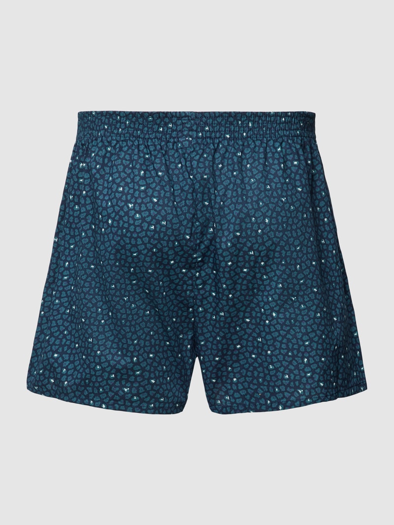 Boxershorts mit Allover-Muster Modell 'DAKOTA' in petrol