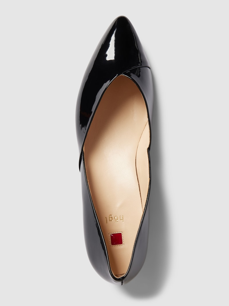 Ballerinas in glänzender Optik Modell 'Boulevard' in schwarz
