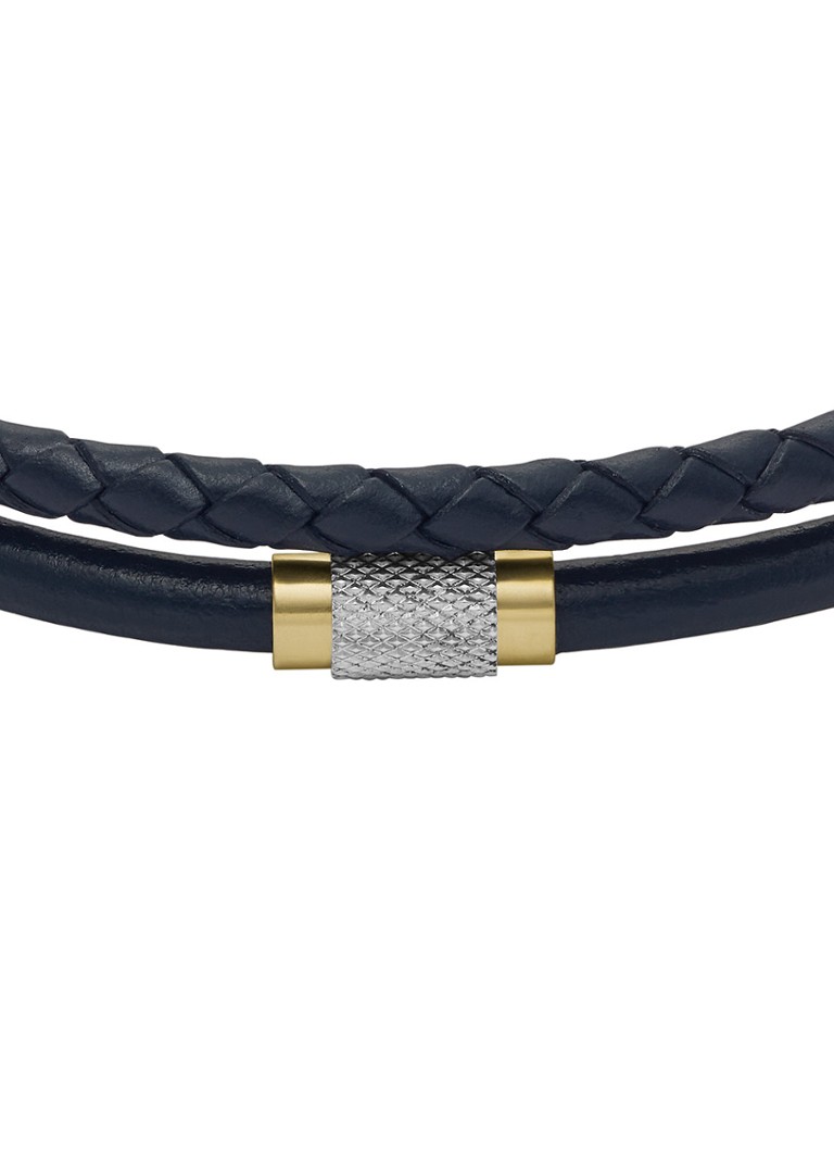 Fossil  Wikkelarmband van leer JF04703998