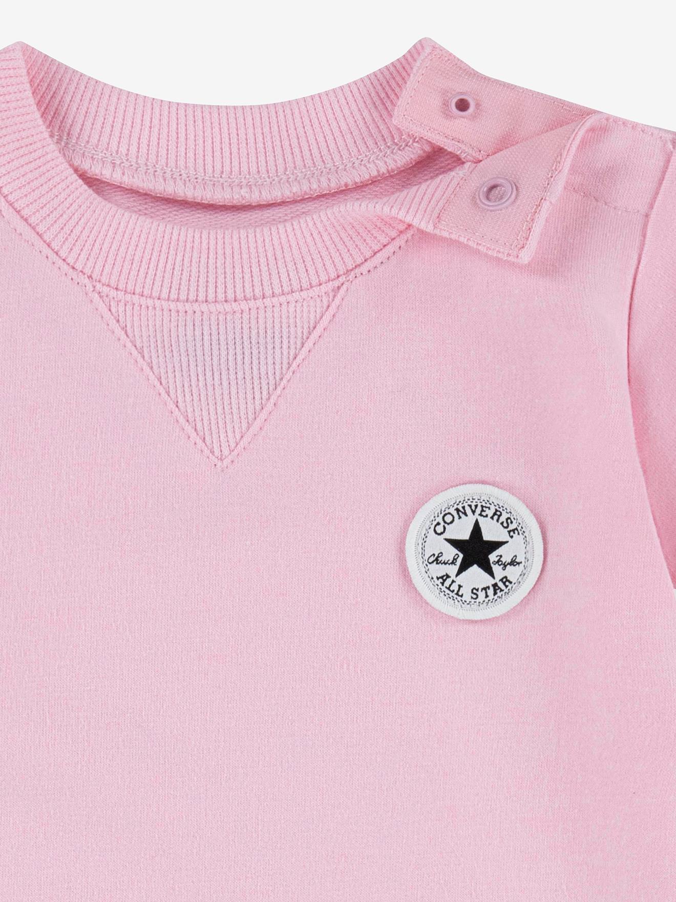 Converse 2-teiliges Baby-Set LIL CHUCK CONVERSE: Kurzoverall & Socken - rosa