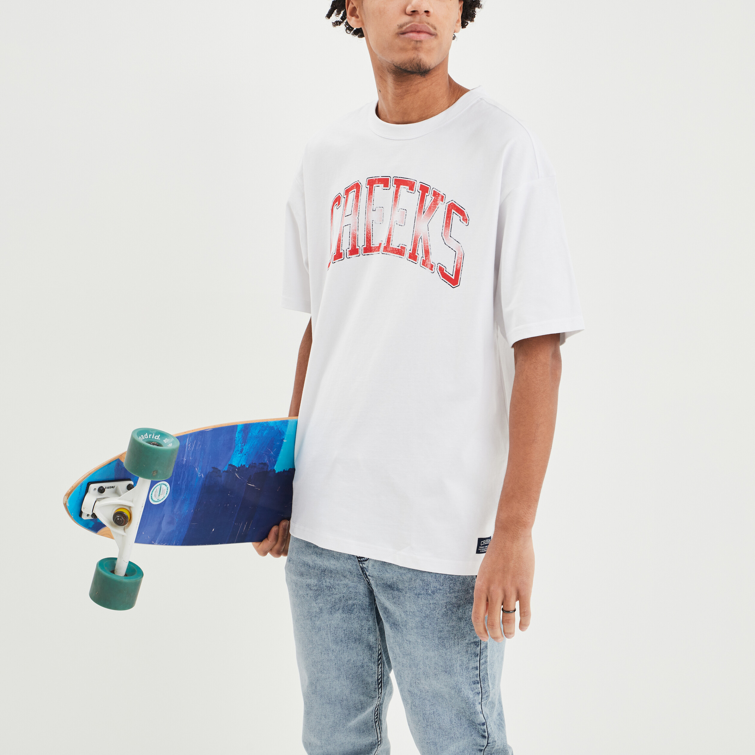 T-shirt manches courtes Creeks blanc homme | La Halle